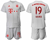 2020-21 Bayern Munich 19 DAVIES Away White Soccer Jersey,baseball caps,new era cap wholesale,wholesale hats